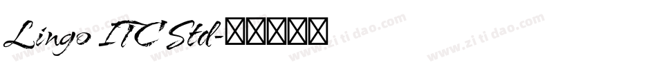 Lingo ITC Std字体转换